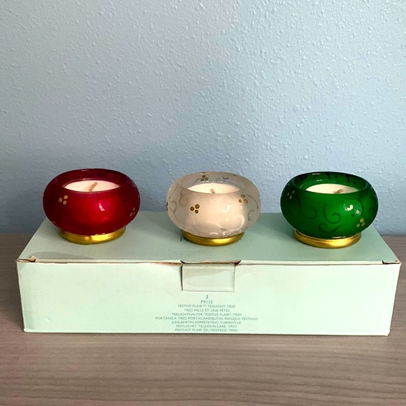 PartyLite Festive Flair Tealight Trio P9115